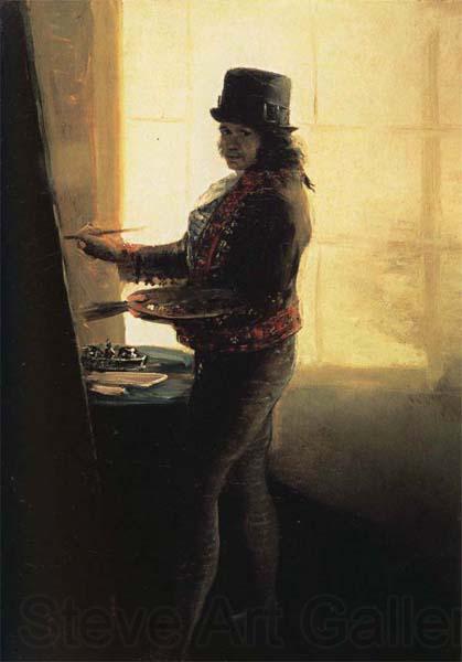 Francisco Goya Self-Portrait in the Studio Norge oil painting art